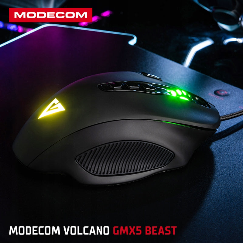 Laidinė žaidimų pelė - RGB apšvietimas - Optinis jutiklis 12400 DPI