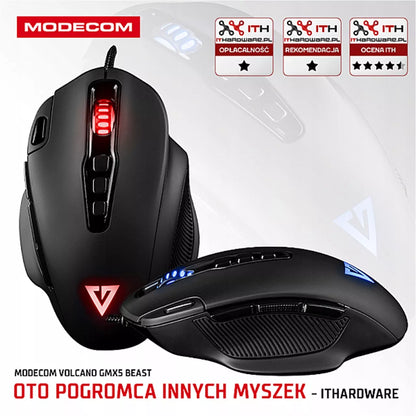 Laidinė žaidimų pelė - RGB apšvietimas - Optinis jutiklis 12400 DPI