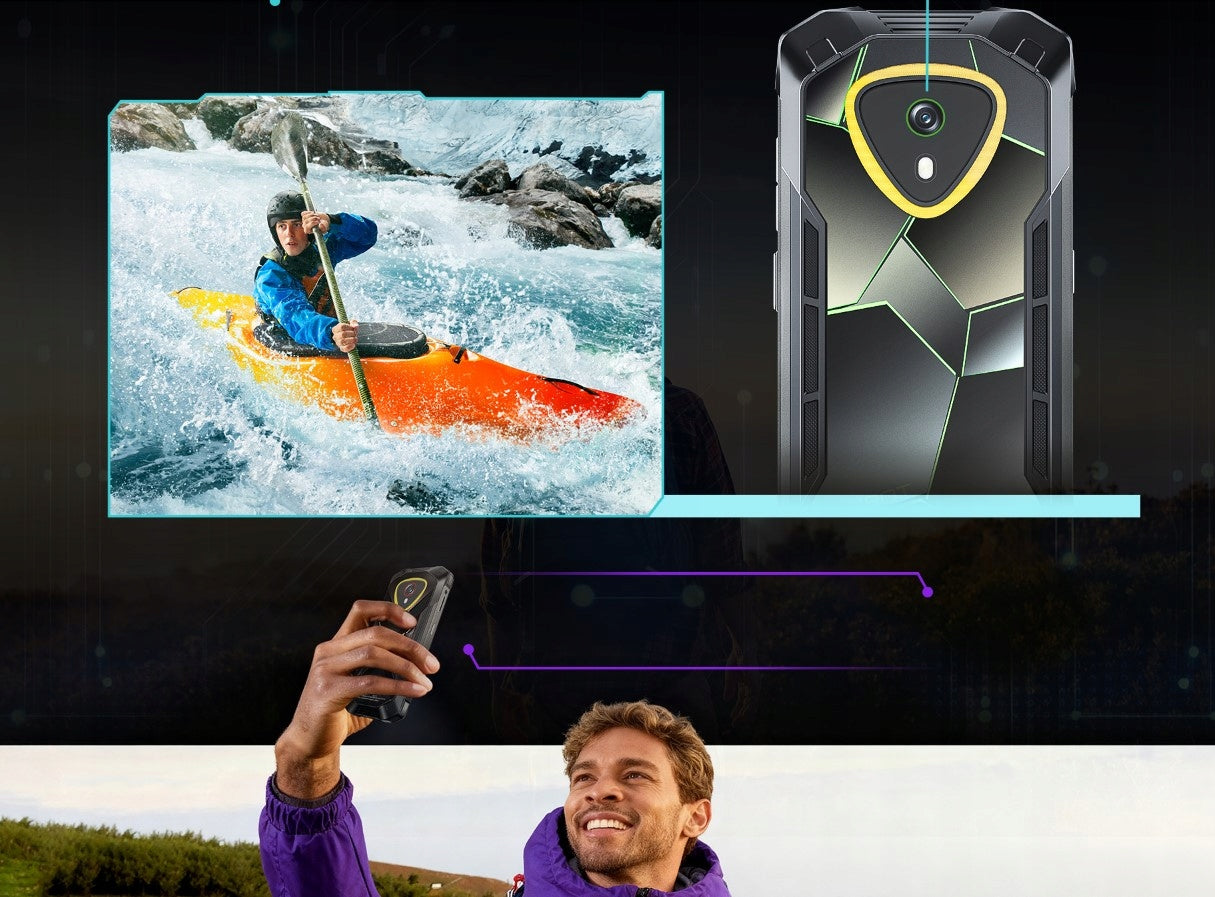 Mažas šarvuotas išmanusis telefonas CUBOT KINGKONG mini 4 16/128GB NFC DUAL SIM IP69K