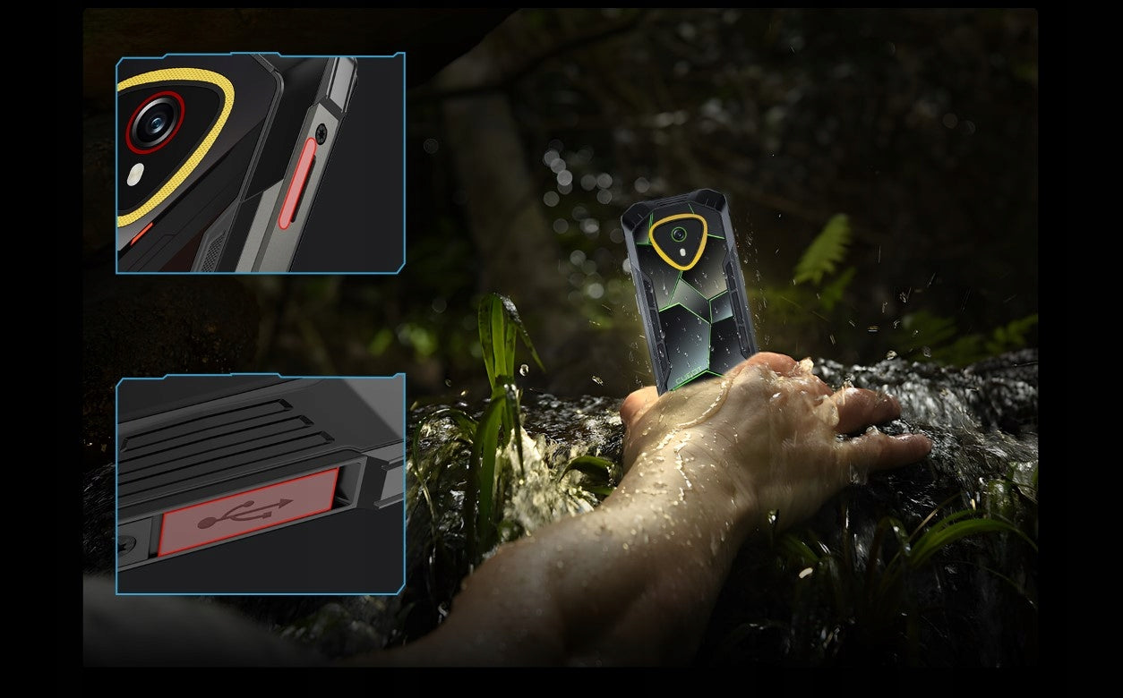 Mažas „Smartfon“ šarvuotas „CUBOT KINGKONG mini 4“ 20/256GB NFC DUAL SIM IP69K