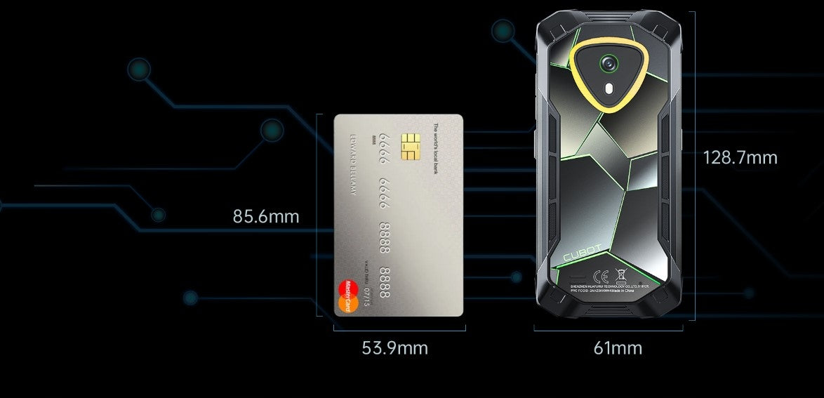 Mažas „Smartfon“ šarvuotas „CUBOT KINGKONG mini 4“ 20/256GB NFC DUAL SIM IP69K