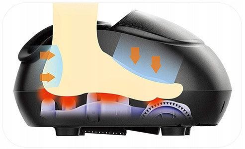 Didelis Šiatsu pėdų masažuoklis su šildymu, minkymu ir ridenimu SPE-M02