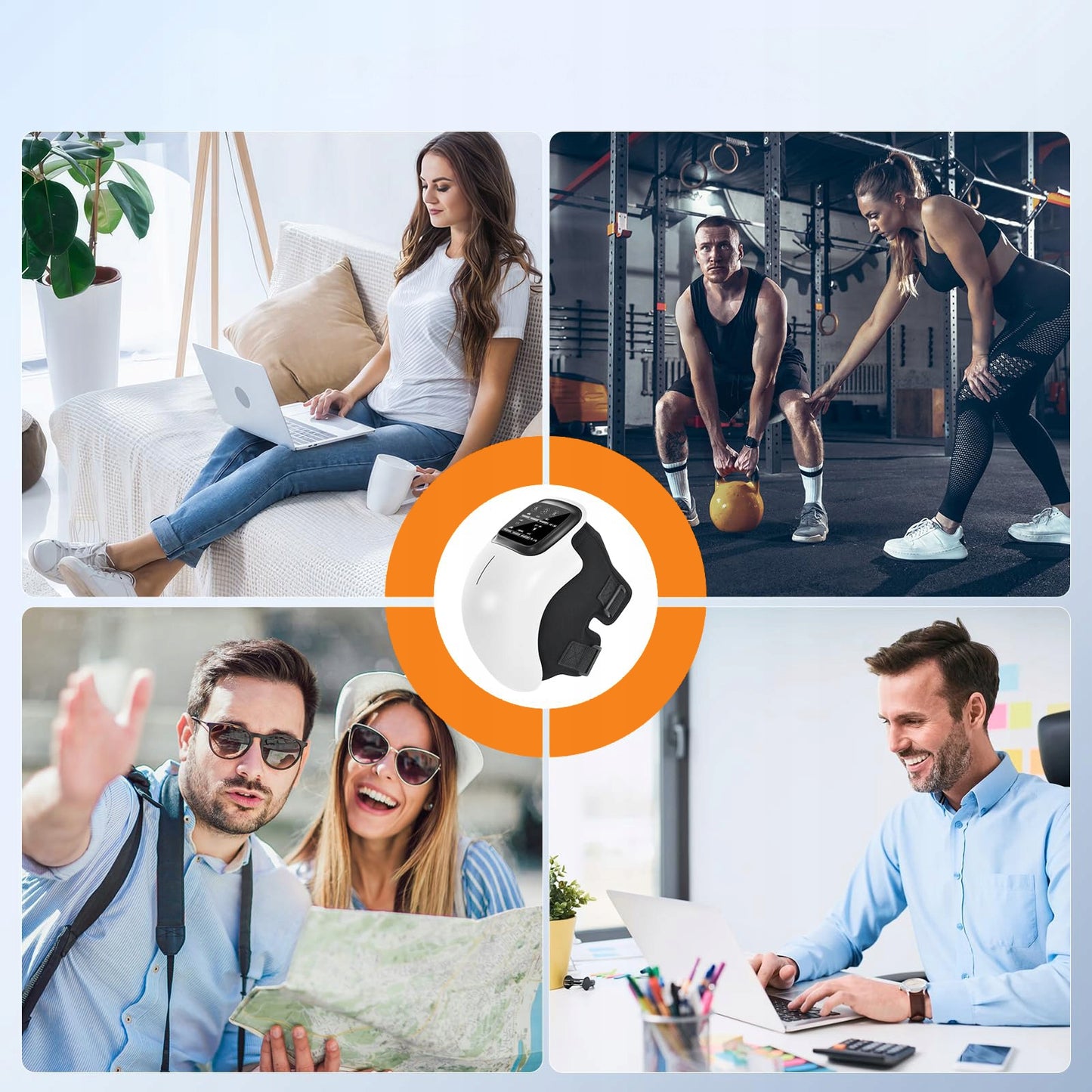 Reabilitacinis masažuoklis ORTEZA Alkūnė Kelias Lazeris Vibracijos Srovės Šildymas