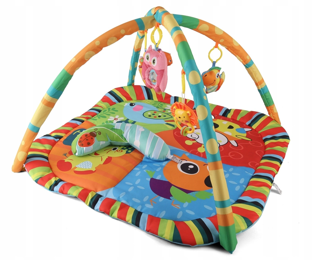 Edukacinis kilimėlis Spalvoti gyvūnėliai Sensorinis kūdikiams JL624-1D