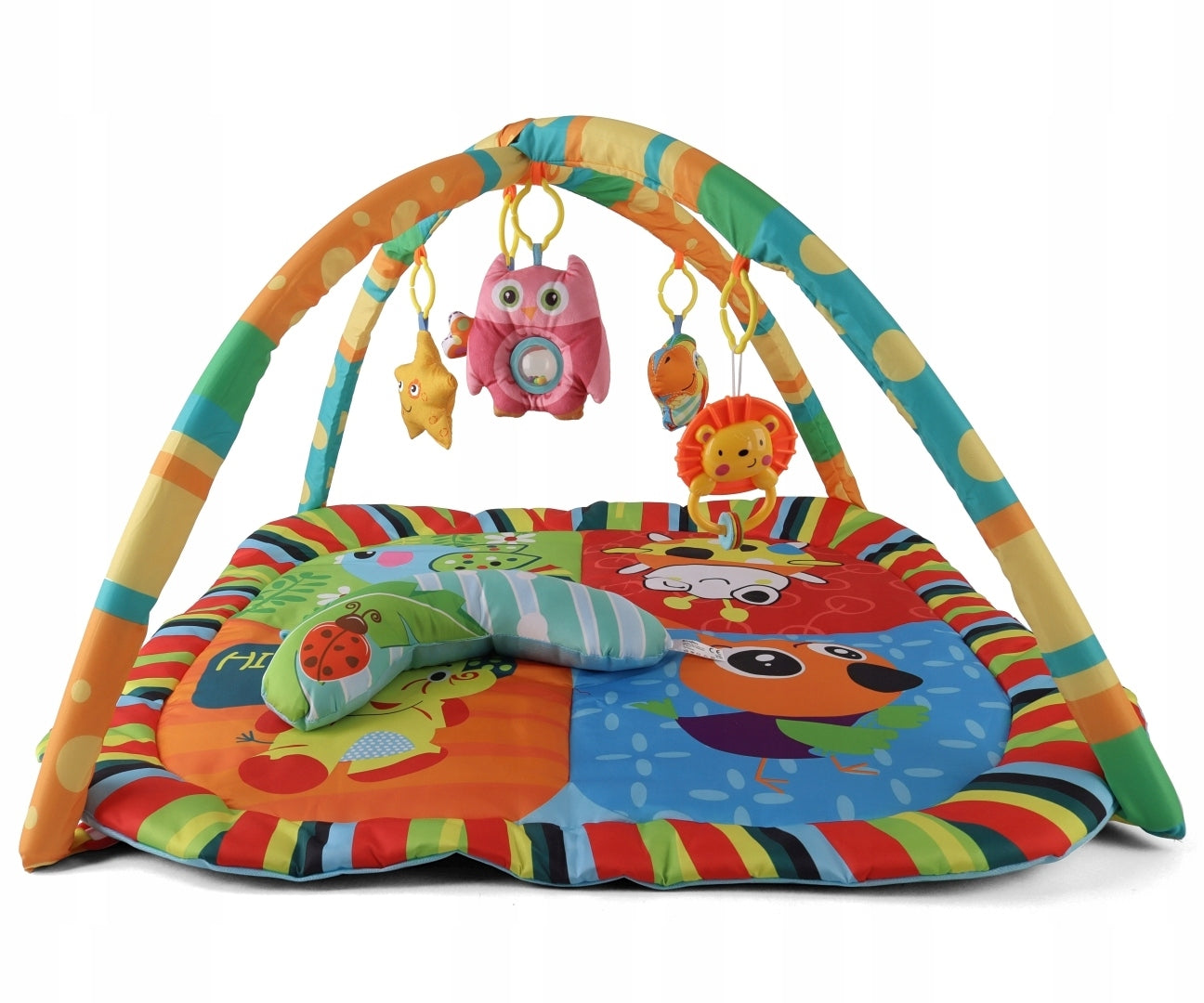 Edukacinis kilimėlis Spalvoti gyvūnėliai Sensorinis kūdikiams JL624-1D