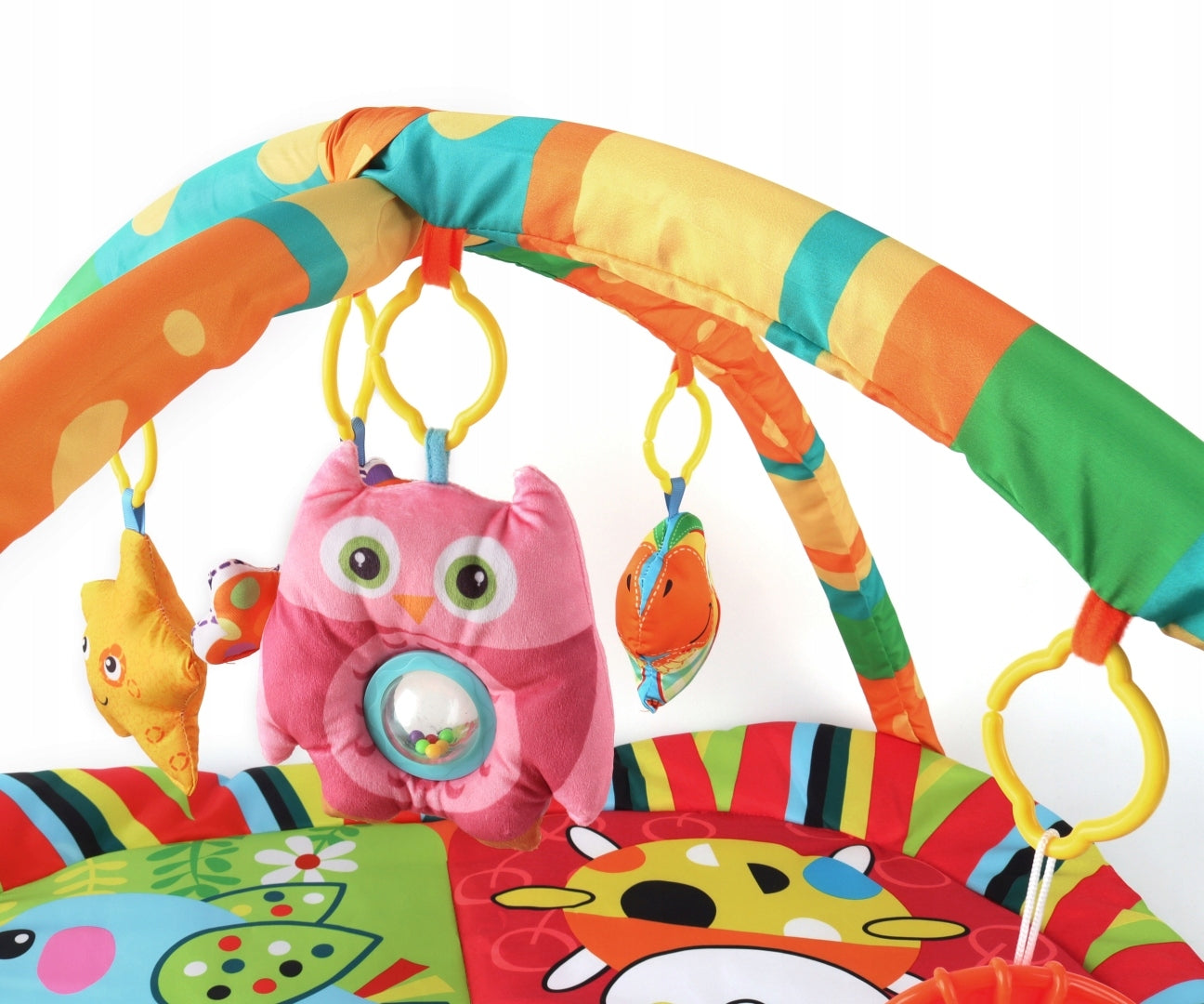 Edukacinis kilimėlis Spalvoti gyvūnėliai Sensorinis kūdikiams JL624-1D