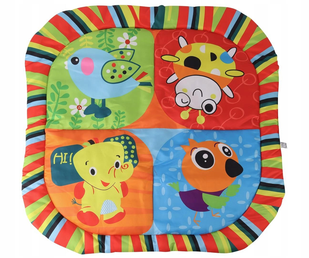 Edukacinis kilimėlis Spalvoti gyvūnėliai Sensorinis kūdikiams JL624-1D