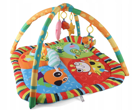 Edukacinis kilimėlis Spalvoti gyvūnėliai Sensorinis kūdikiams JL624-1D