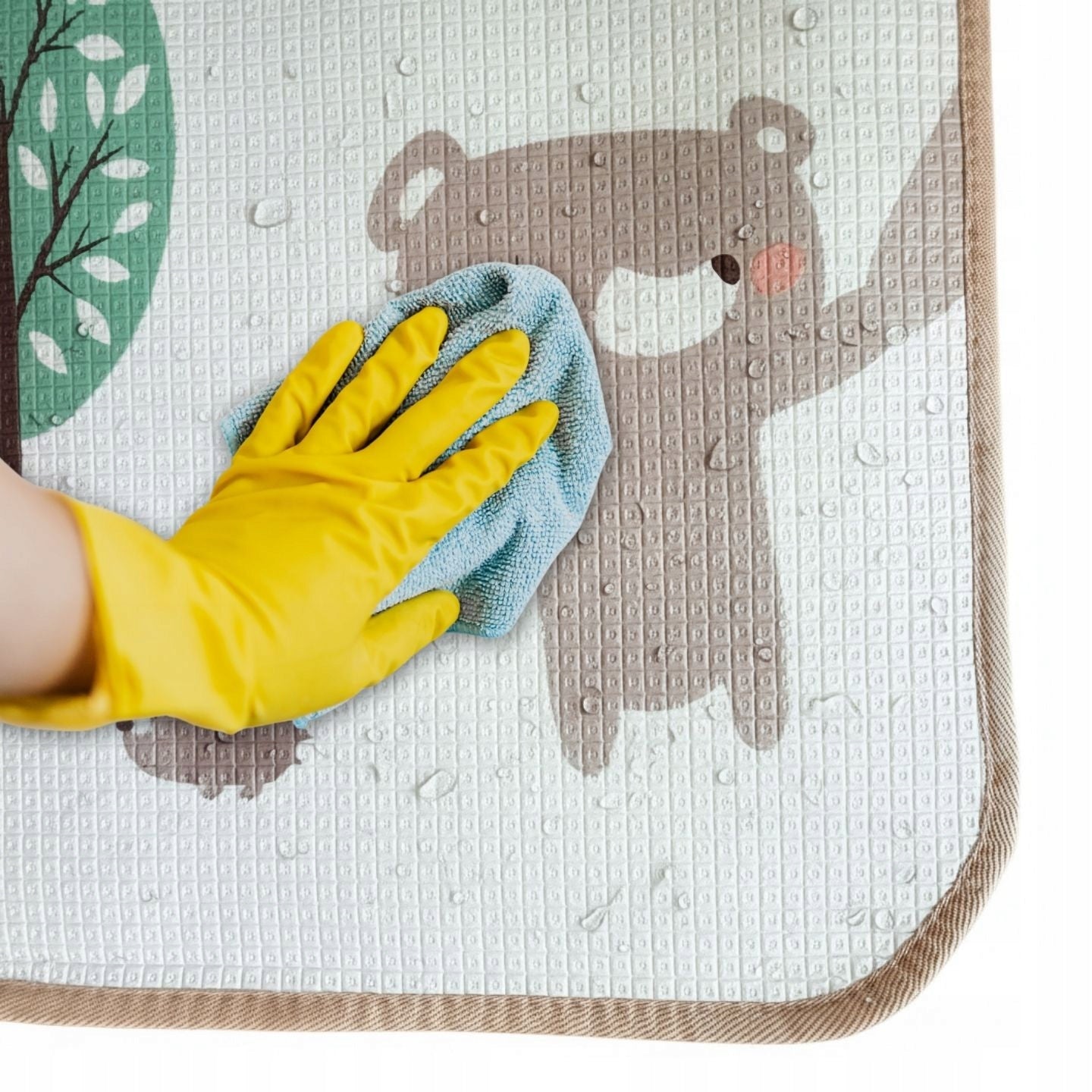 Dvipusė sulankstoma edukacinė putplasčio kilimėlis vaikams DYWAN 180x180