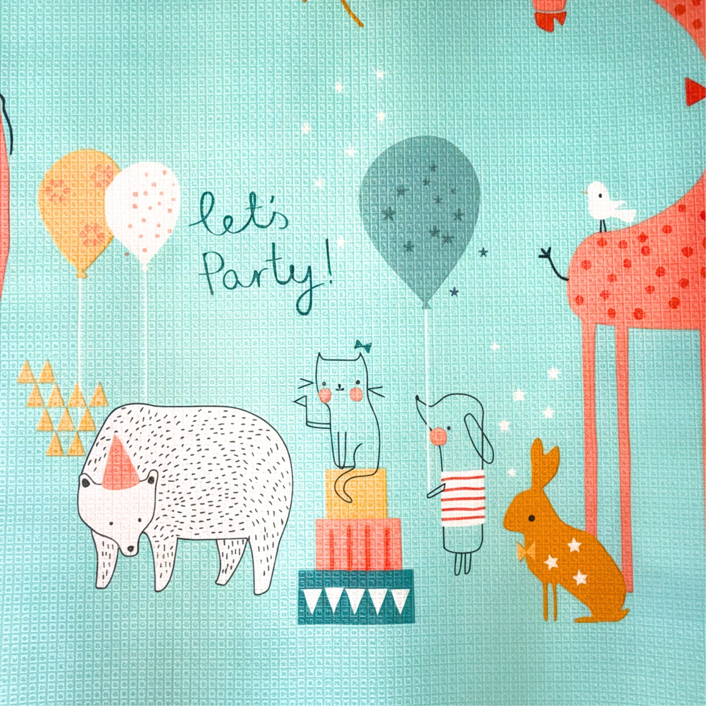 Dvipusė sulankstoma edukacinė putplasčio kilimėlis vaikams DYWAN 180x180