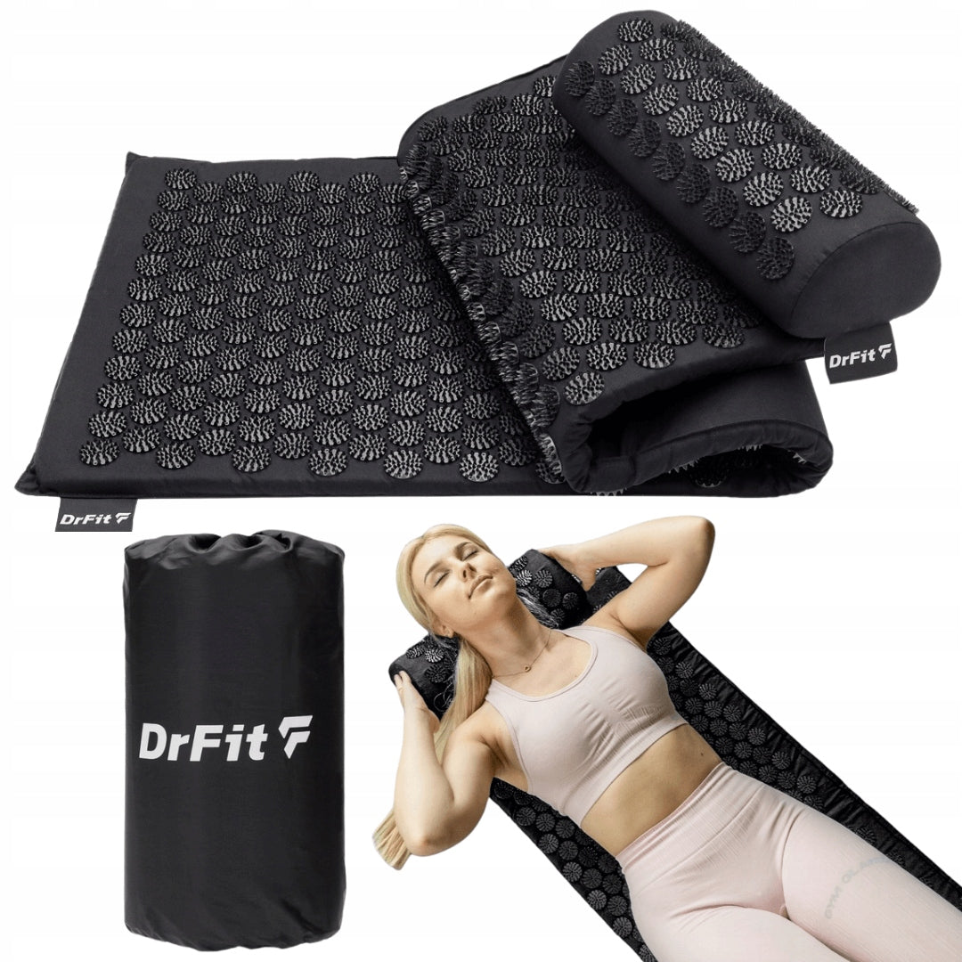 Akupresūros kilimėlis XXL Pagalvėlė su spygliais Sveikatos Terapija Stuburo Skausmo Masažas