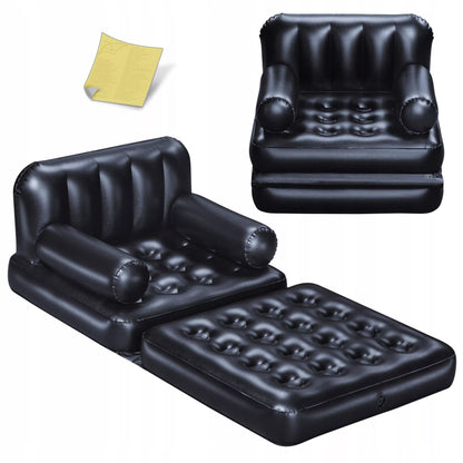 Viensmenis fotelis-čiužinys Bestway 191 x 97 x 64 cm juodas