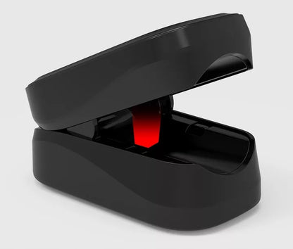 Medyczny pulsoksymetr napalcowy Oromed Oximeter z wyświetlaczem OLED, czarny + smycz