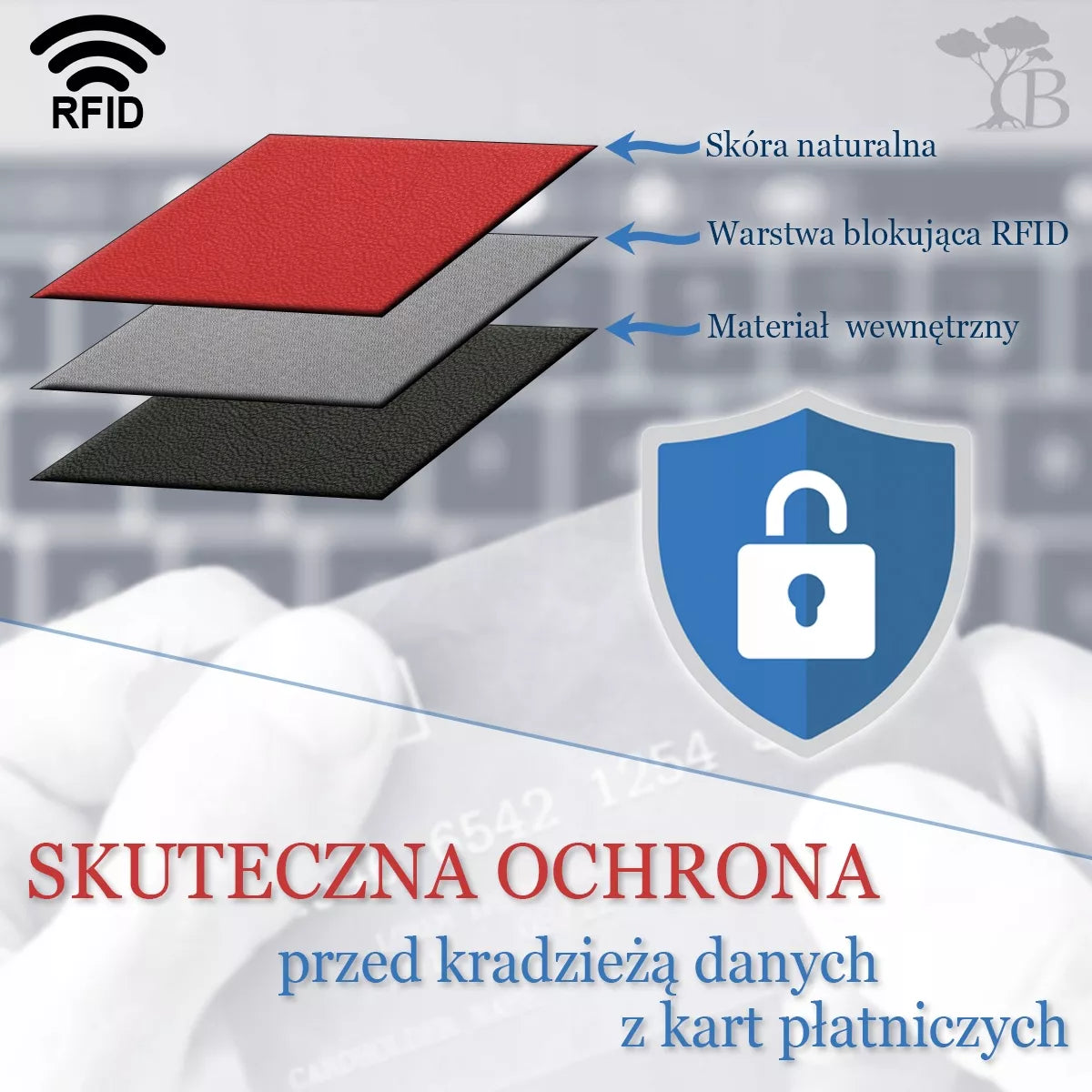 Klasikinis vyriškas odinis RFiD piniginė, didelė, juoda, anglies pluošto, premium, Beltimore