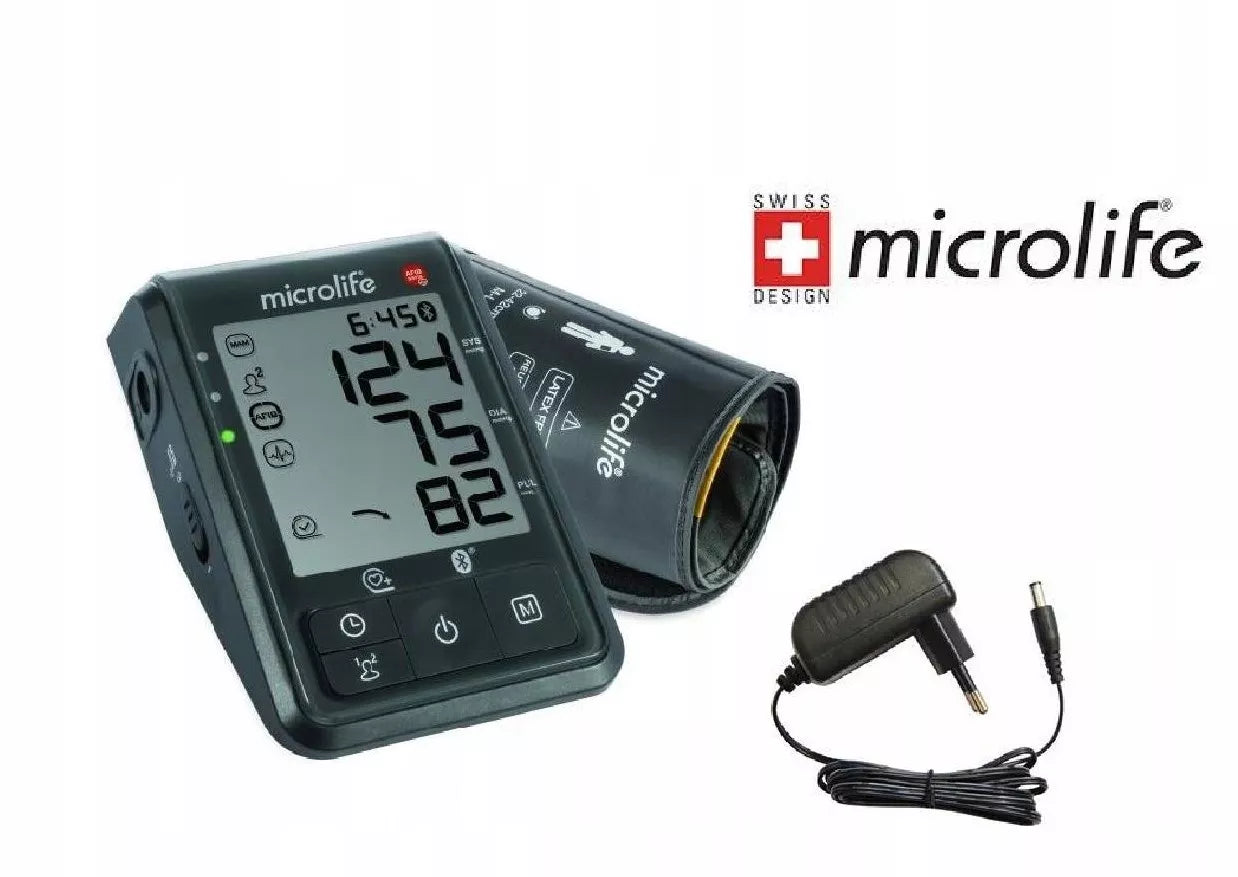 Microlife automatinis žastinis kraujospūdžio matuoklis BP B6 Bluetooth + maitinimo adapteris