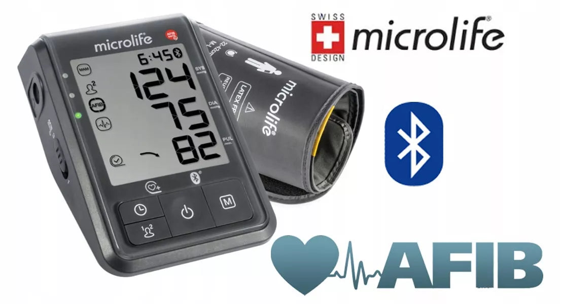 Microlife automatinis žastinis kraujospūdžio matuoklis BP B6 Bluetooth + maitinimo adapteris
