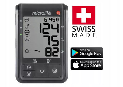 Microlife automatinis žastinis kraujospūdžio matuoklis BP B6 Bluetooth + maitinimo adapteris