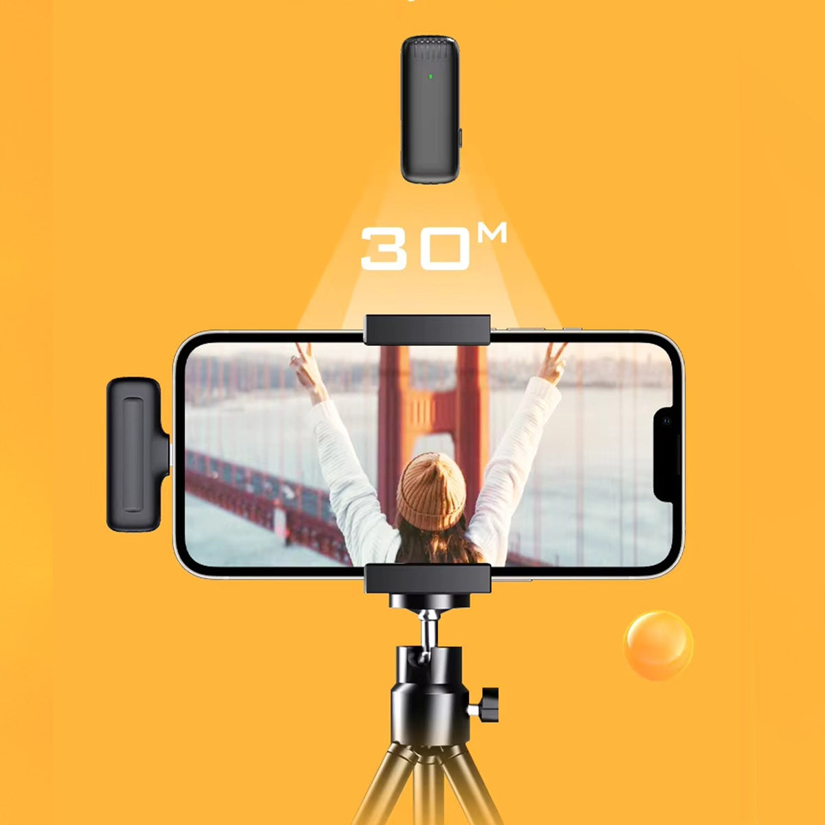 Belaidis Atlapinis Kondensatorinis Mikrofonas USB-C Bluetooth Telefonui