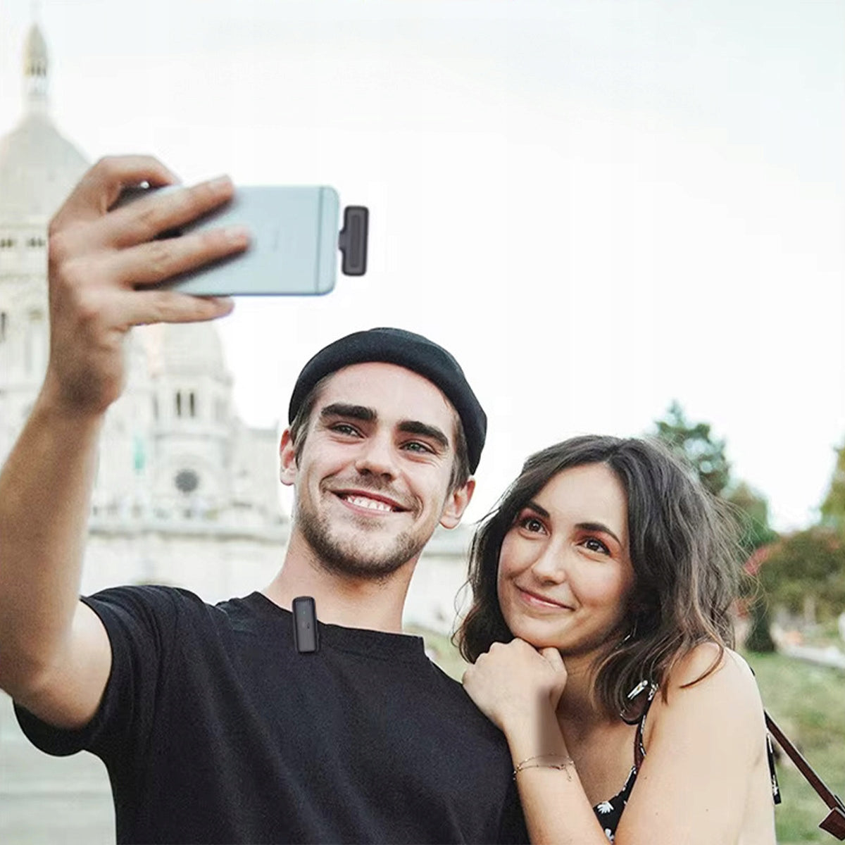 Belaidis Atlapinis Kondensatorinis Mikrofonas USB-C Bluetooth Telefonui