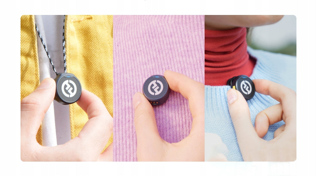 Bevielis apykaklinis mikrofonas Hollyland Lark M2 su USB-C 300m (2TX+1RX)