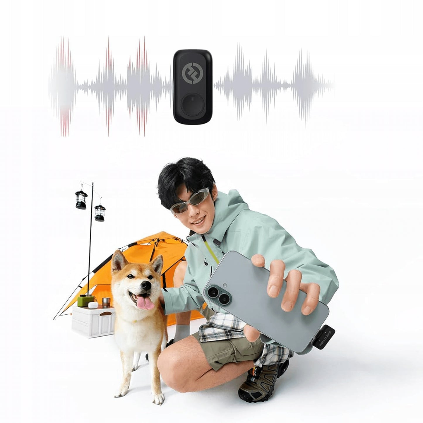 Belaidis prisegamas mikrofonas Hollyland LARK A1 Type-C 200m