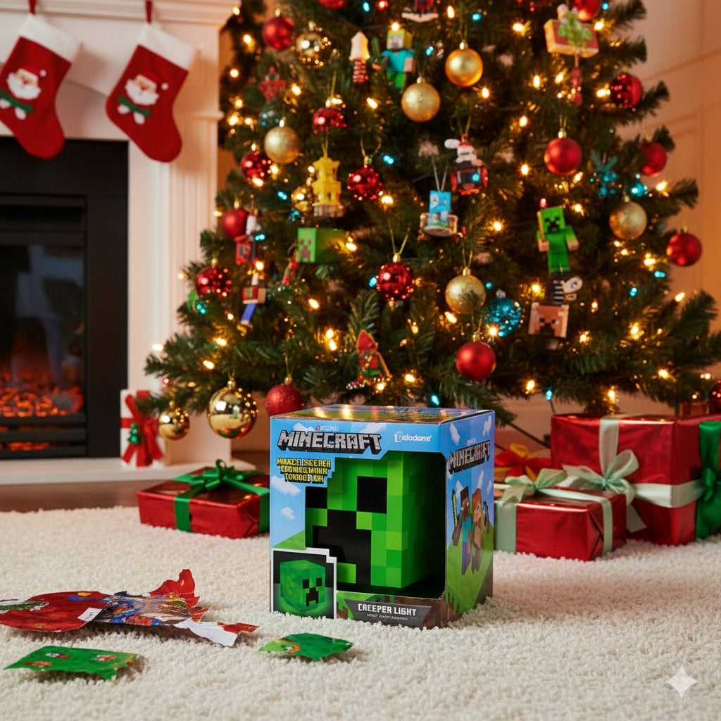 Minecraft Creeper Light V2 – Paladone LED lemputė, naktinė, stalinė, LED dovana