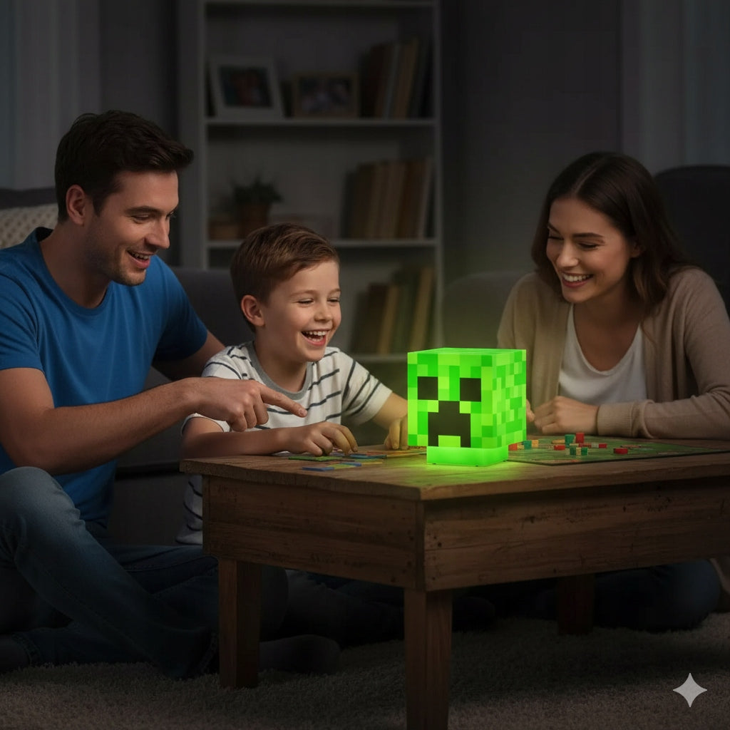 Minecraft Creeper Light V2 – Paladone LED lemputė, naktinė, stalinė, LED dovana