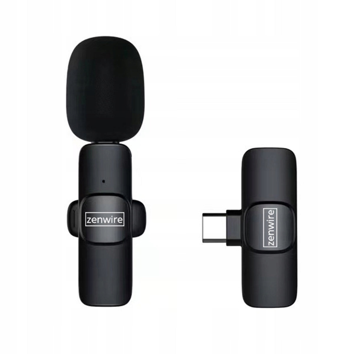 Mini belaidis atlapinis kondensatorinis mikrofonas telefonui, kompiuteriui, USB-C