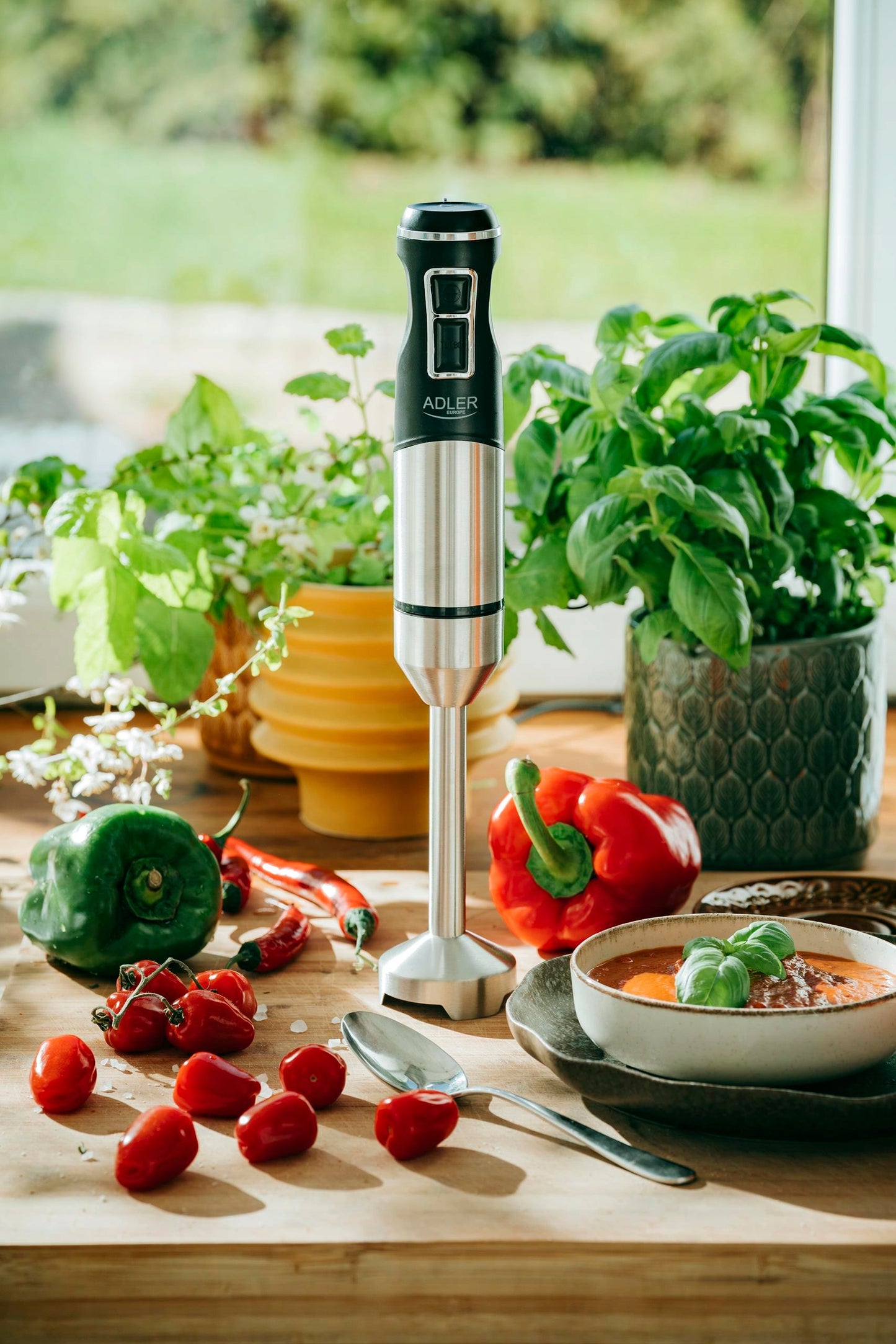 Galingas 1900W Rankinis Smulkintuvas Daugiafunkcis, Smulkina Ledą, Maišytuvas su TURBO Funkcija