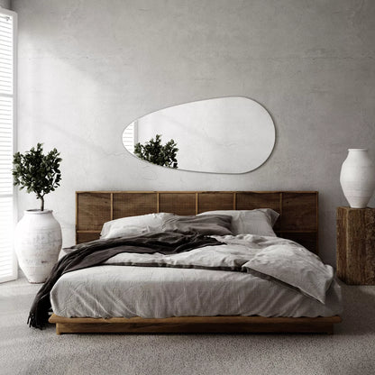 Madingas modernus sieninis veidrodis Loft Boho