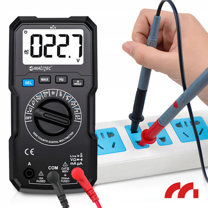 Skaitmeninis multimetras Elektros testeris LCD su laidų rinkiniu