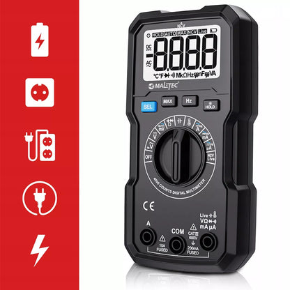 Skaitmeninis multimetras Elektros testeris LCD su laidų rinkiniu