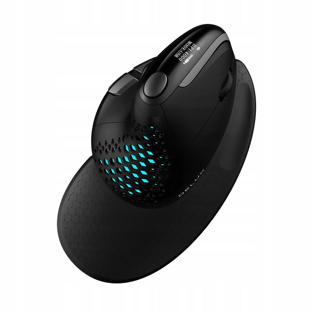 Bevielė vertikali žaidimų pelė nešiojamam kompiuteriui su RGB apšvietimu