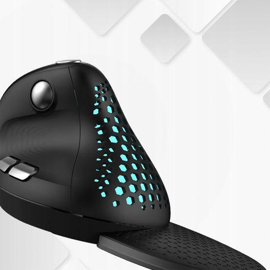 Bevielė vertikali žaidimų pelė nešiojamam kompiuteriui su RGB apšvietimu