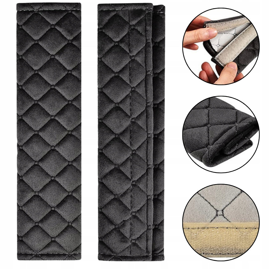 Paminkštinimas / Apsauginis užvalkalas saugos diržams arba kuprinės diržams, smėlio spalvos