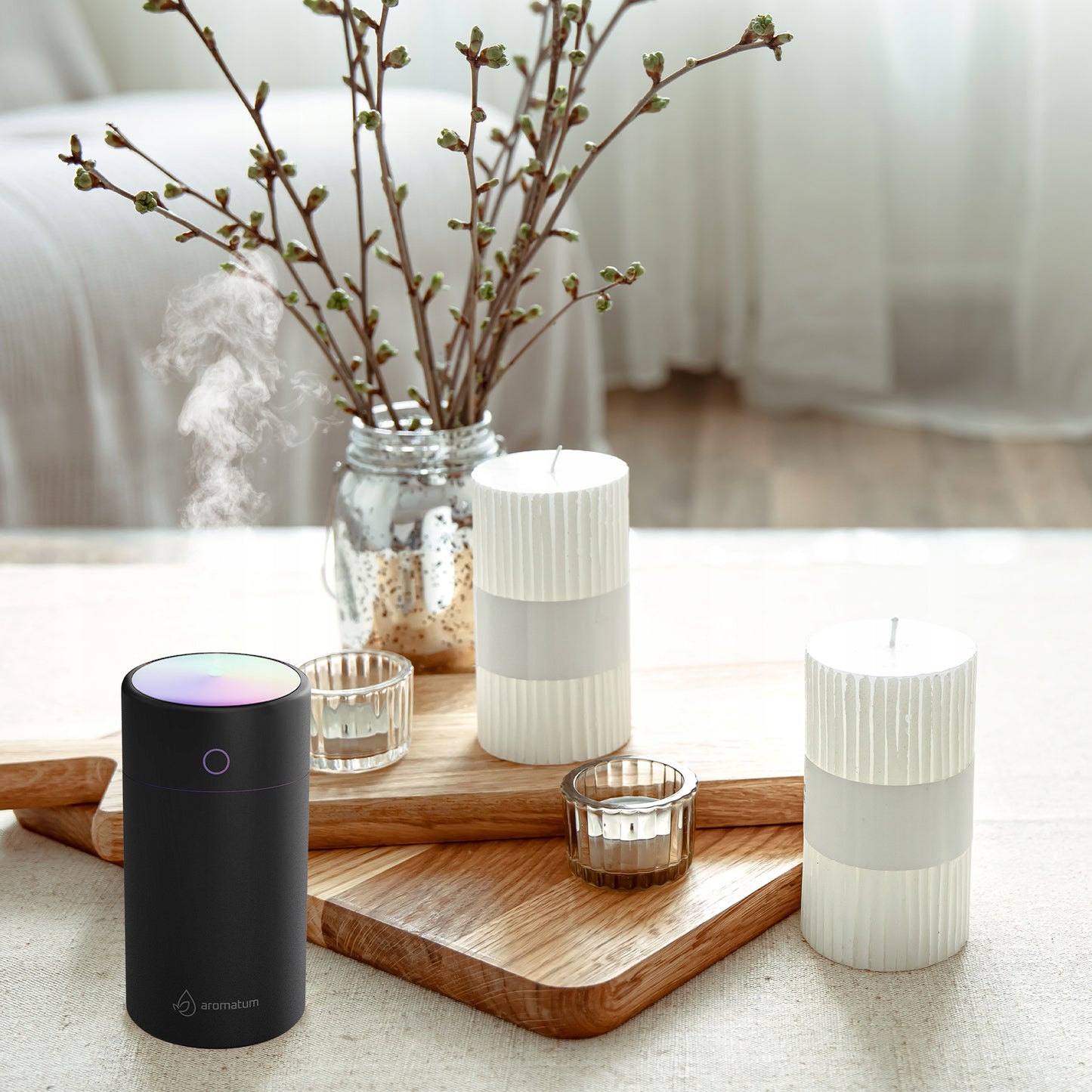 Garinis oro drėkintuvas ir aromato difuzorius