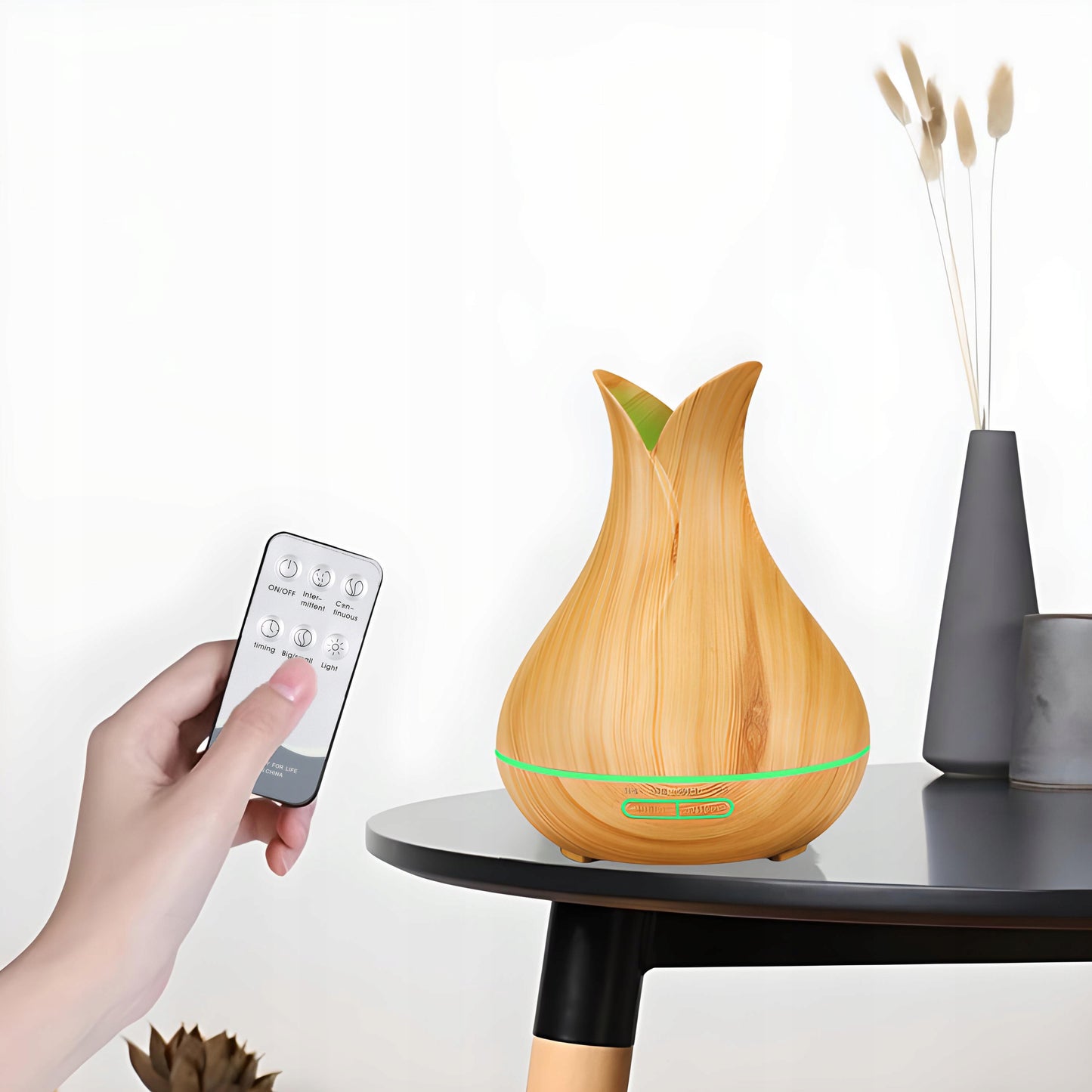 Ultragarsinis mini oro drėkintuvas su LED, 7 spalvomis ir aromaterapija