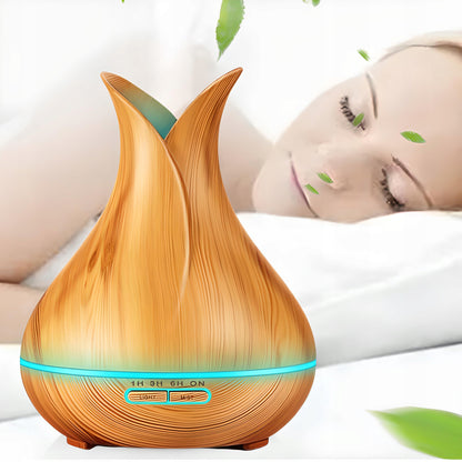 Ultragarsinis mini oro drėkintuvas su LED, 7 spalvomis ir aromaterapija