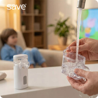 PRZENOŚNY NEBULIZATOR SIATECZKOWY CICHY DLA DZIECI I DOROSŁYCH SAVE
