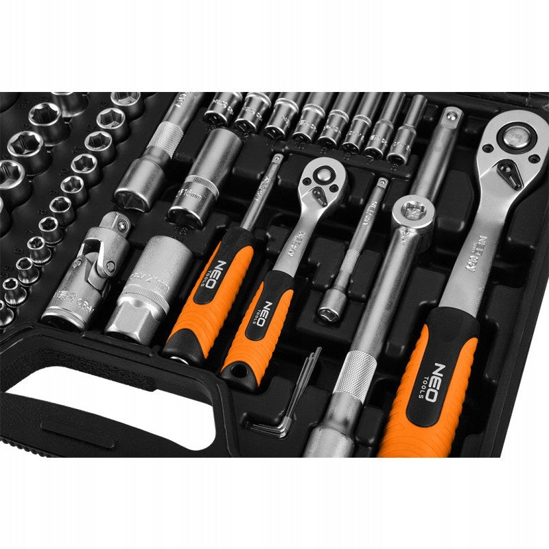 NEO Lizdasūkio Raktų Rinkinys 110 Elementų 1/2" 1/4" - Lizdasūkių Raktų CrV Neo Tools