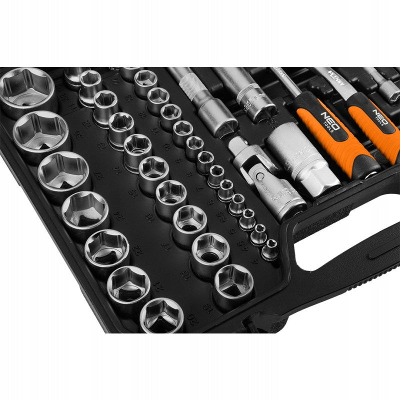 NEO Lizdasūkio Raktų Rinkinys 110 Elementų 1/2" 1/4" - Lizdasūkių Raktų CrV Neo Tools