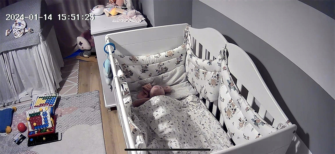 Elektroninis kūdikio monitorius su WiFi kamera, sukiojama, Full HD + 5 colių LCD monitorius, 4x priartinimas