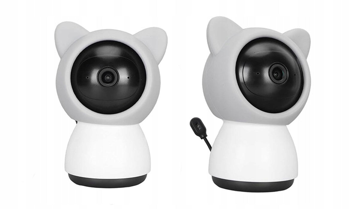 Elektroninis kūdikio monitorius su WiFi kamera, sukiojama, Full HD + 5 colių LCD monitorius, 4x priartinimas