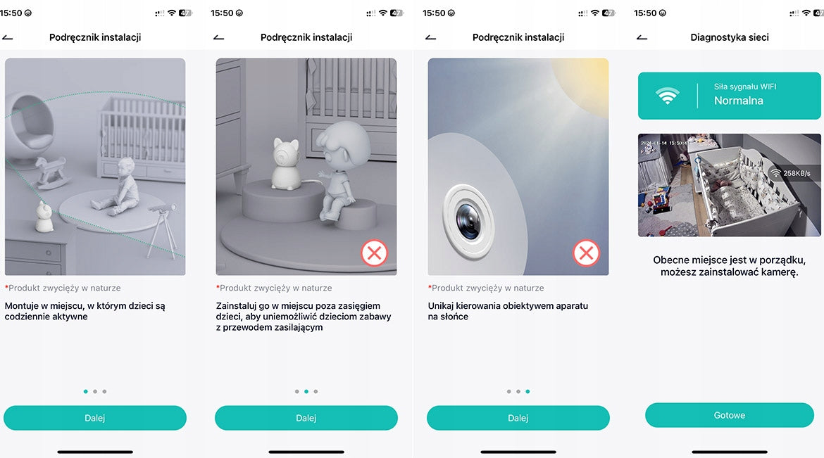 Elektroninis kūdikio monitorius su WiFi kamera, sukiojama, Full HD + 5 colių LCD monitorius, 4x priartinimas