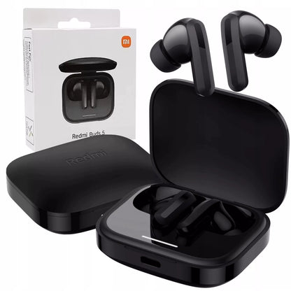 NAUŠNĖS XIAOMI REDMI BUDS 5 TWS BLUETOOTH ANC MIKROFONAS TRIUKŠMO SLOPINIMAS DĖKLAS