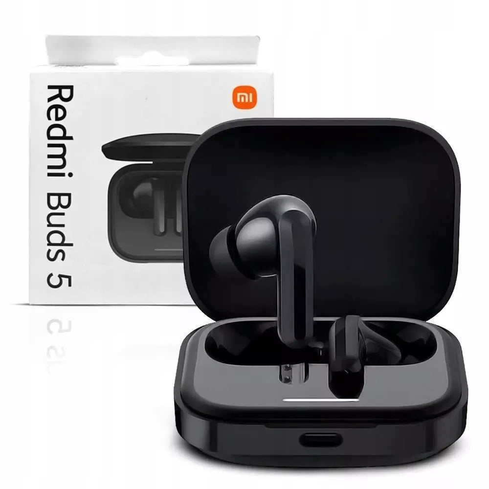 NAUŠNĖS XIAOMI REDMI BUDS 5 TWS BLUETOOTH ANC MIKROFONAS TRIUKŠMO SLOPINIMAS DĖKLAS
