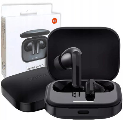 NAUŠNĖS XIAOMI REDMI BUDS 5 TWS BLUETOOTH ANC MIKROFONAS TRIUKŠMO SLOPINIMAS DĖKLAS