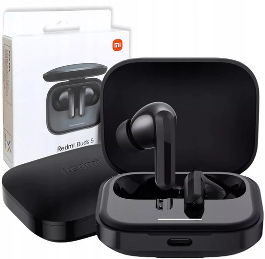 NAUŠNĖS XIAOMI REDMI BUDS 5 TWS BLUETOOTH ANC MIKROFONAS TRIUKŠMO SLOPINIMAS DĖKLAS