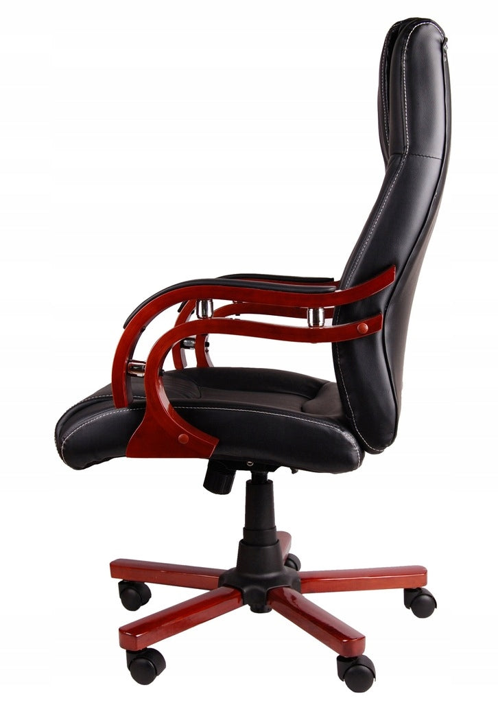 NAUJA JUODA BIURO KĖDĖ SU MEDIU BSL004 masažas