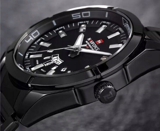 NAUJAS VYRIŠKAS LAIKRODIS NAVIFORCE, KARINIO STILIAUS, DATA-DIENA